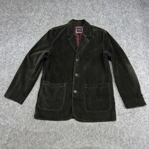 Indigo Palms Blazer Sport Coat Mens M Green Corduroy Cotton Casual Italy Jacket